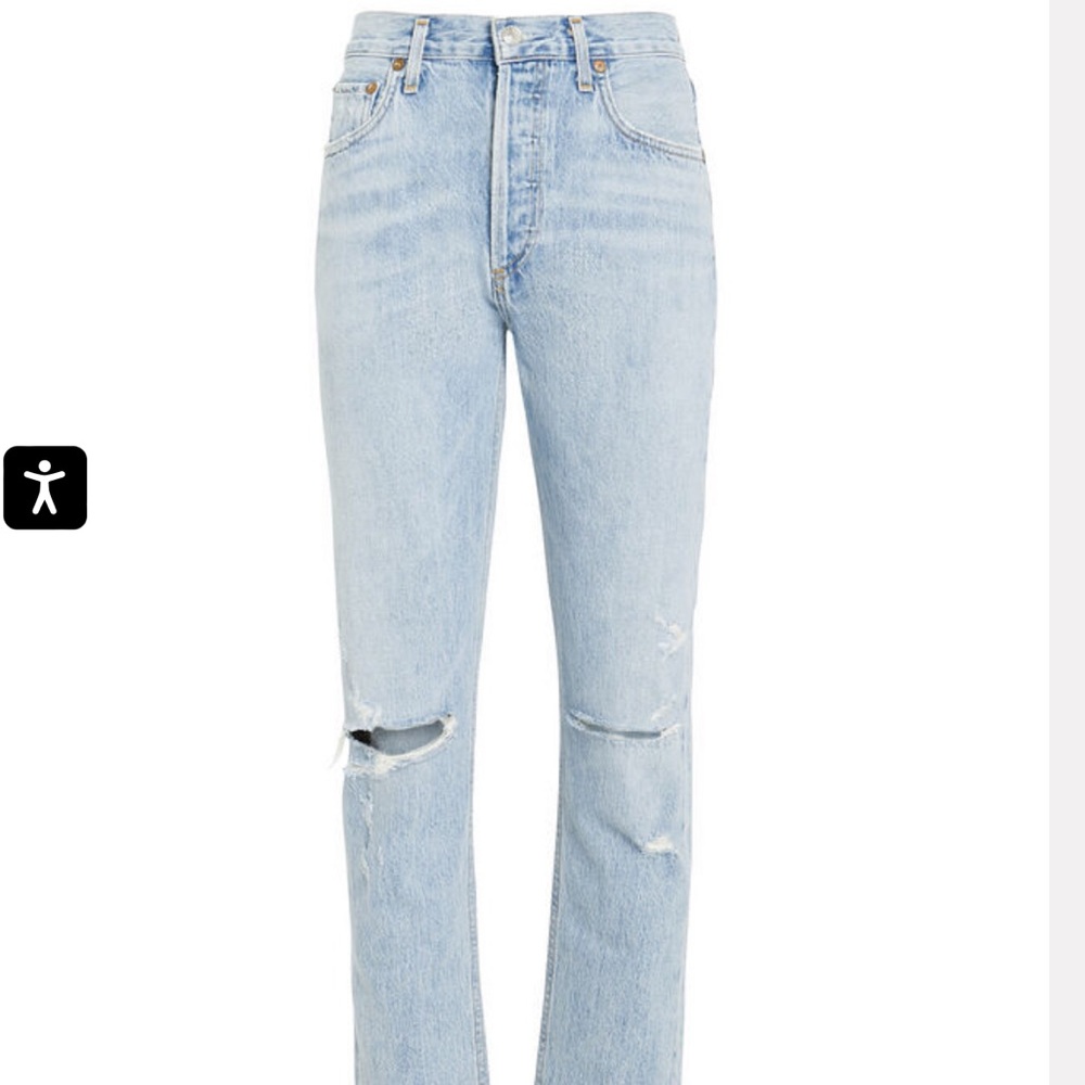 Agolde high rise straight jeans